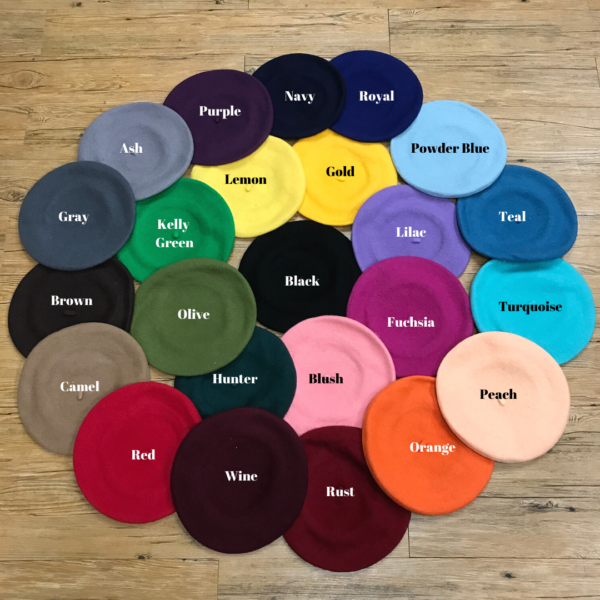 NEW WOOL BERET COLOR CARD